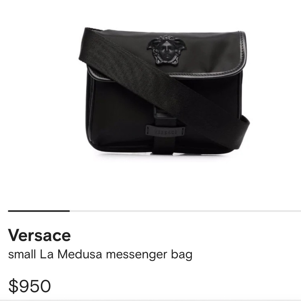 {Versace} Black Crossbody Bag